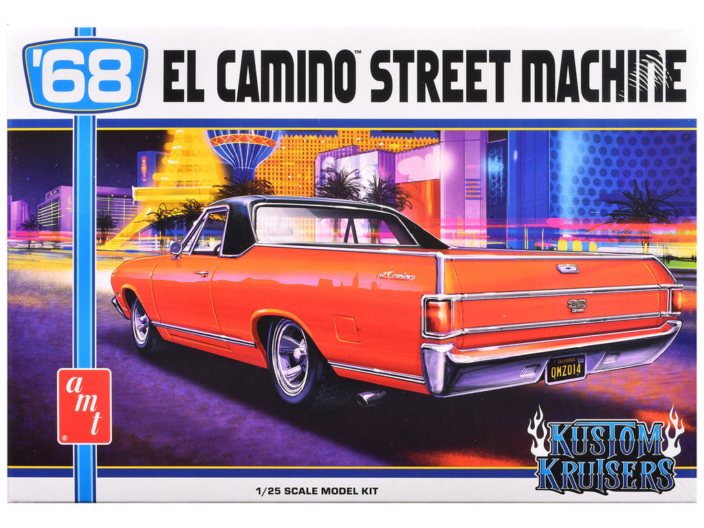 Skill 2 Model Kit 1968 Chevrolet El Camino Street Machine 1/25 Scale Model by AMT-3