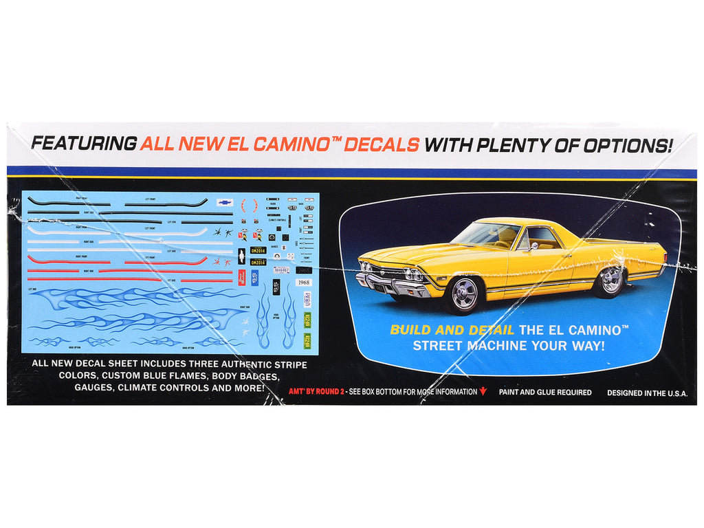 Skill 2 Model Kit 1968 Chevrolet El Camino Street Machine 1/25 Scale Model by AMT-1