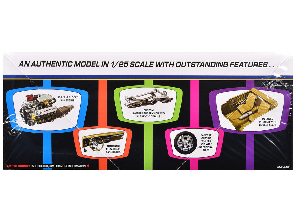 Skill 2 Model Kit 1968 Chevrolet El Camino Street Machine 1/25 Scale Model by AMT-0