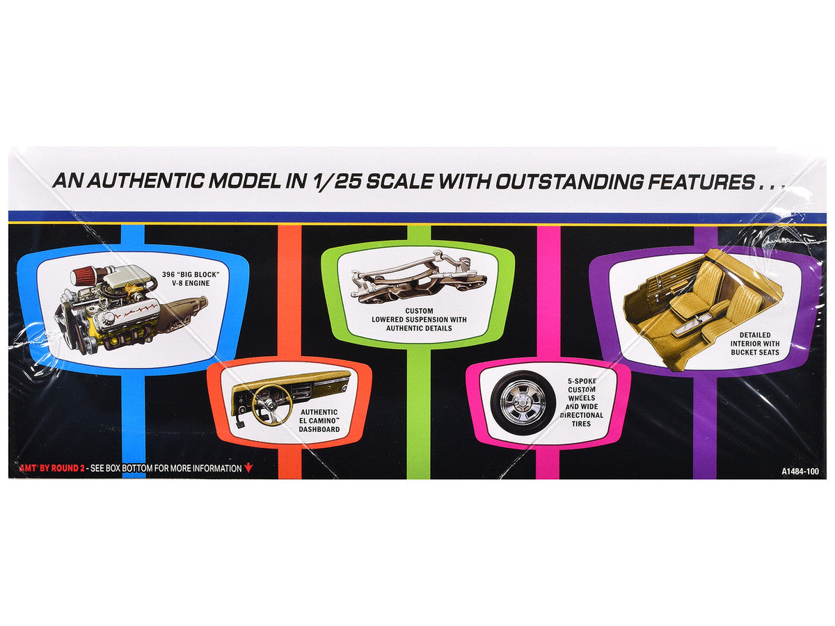 Skill 2 Model Kit 1968 Chevrolet El Camino Street Machine 1/25 Scale Model by AMT-0