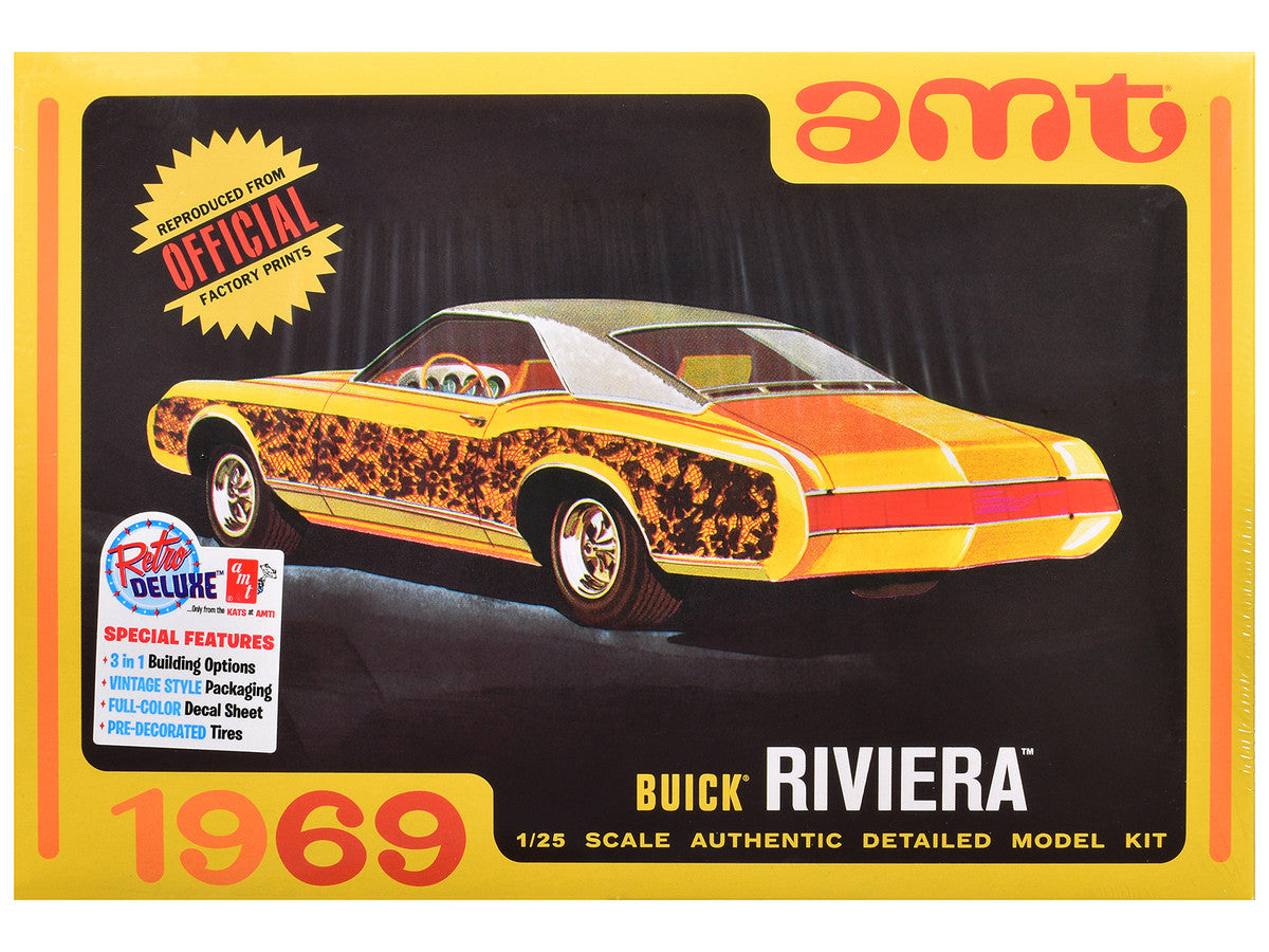 Skill 2 Model Kit 1969 Buick Riviera 1/25 Scale Model by AMT-3