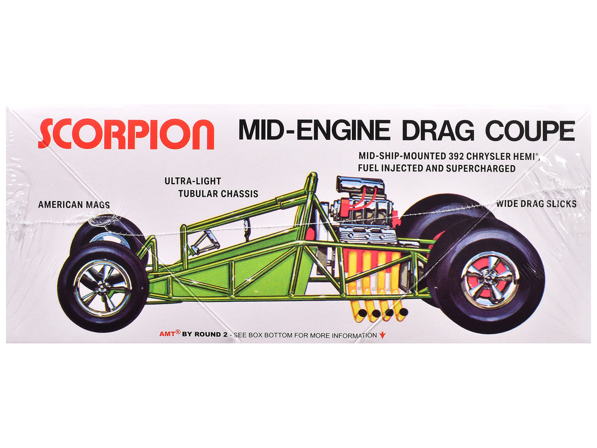 Skill 3 Model Kit Scorpion Mid-Engine Drag Coupe 1/25 Scale Model by AMT-1