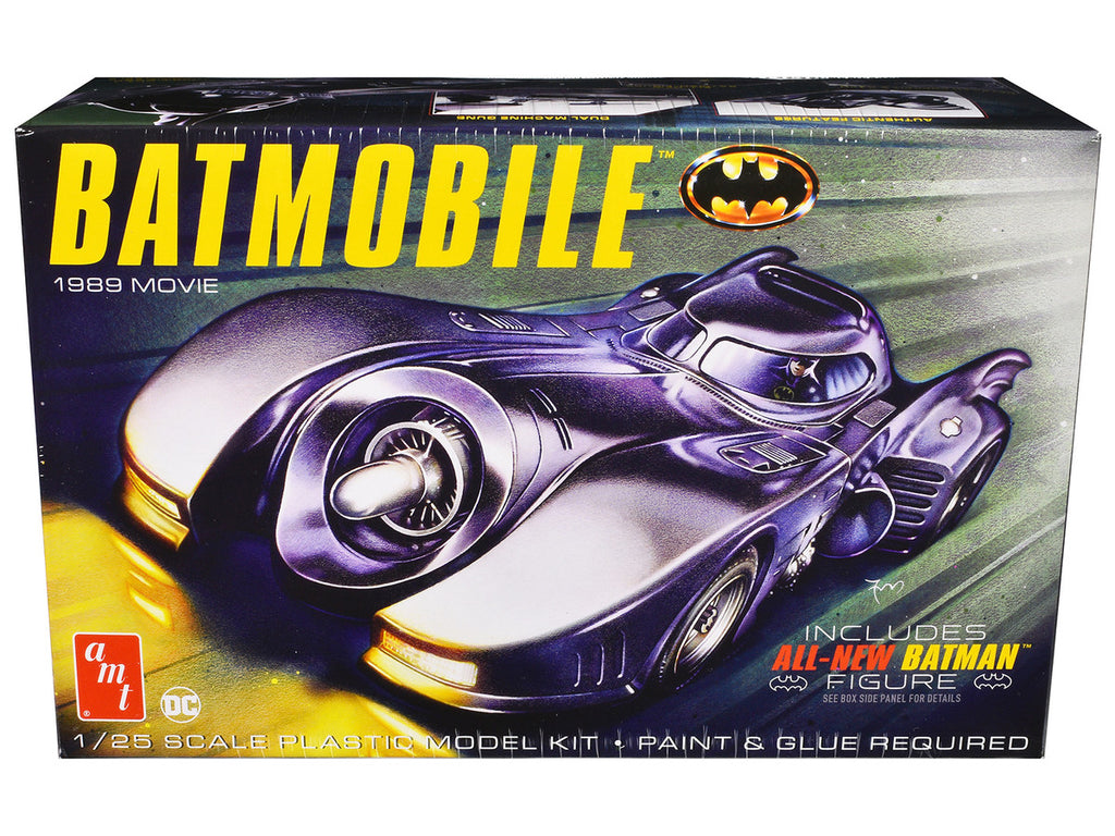 Skill 2 Model Kit Batmobile with Seated Batman Figure "Batman" (1989) Movie 1/25 Scale Model by AMT-3