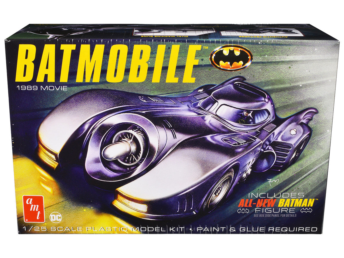 Skill 2 Model Kit Batmobile with Seated Batman Figure "Batman" (1989) Movie 1/25 Scale Model by AMT-3