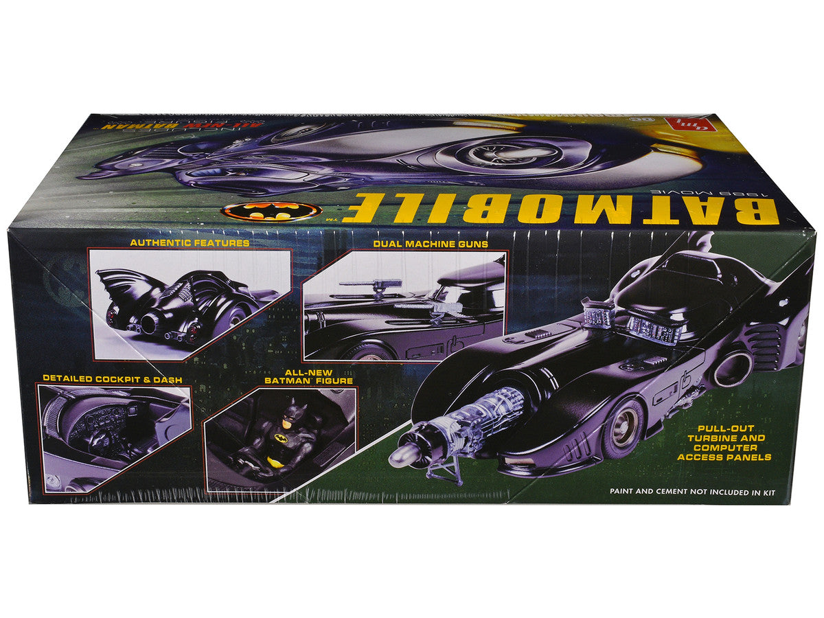 Skill 2 Model Kit Batmobile with Seated Batman Figure "Batman" (1989) Movie 1/25 Scale Model by AMT-0