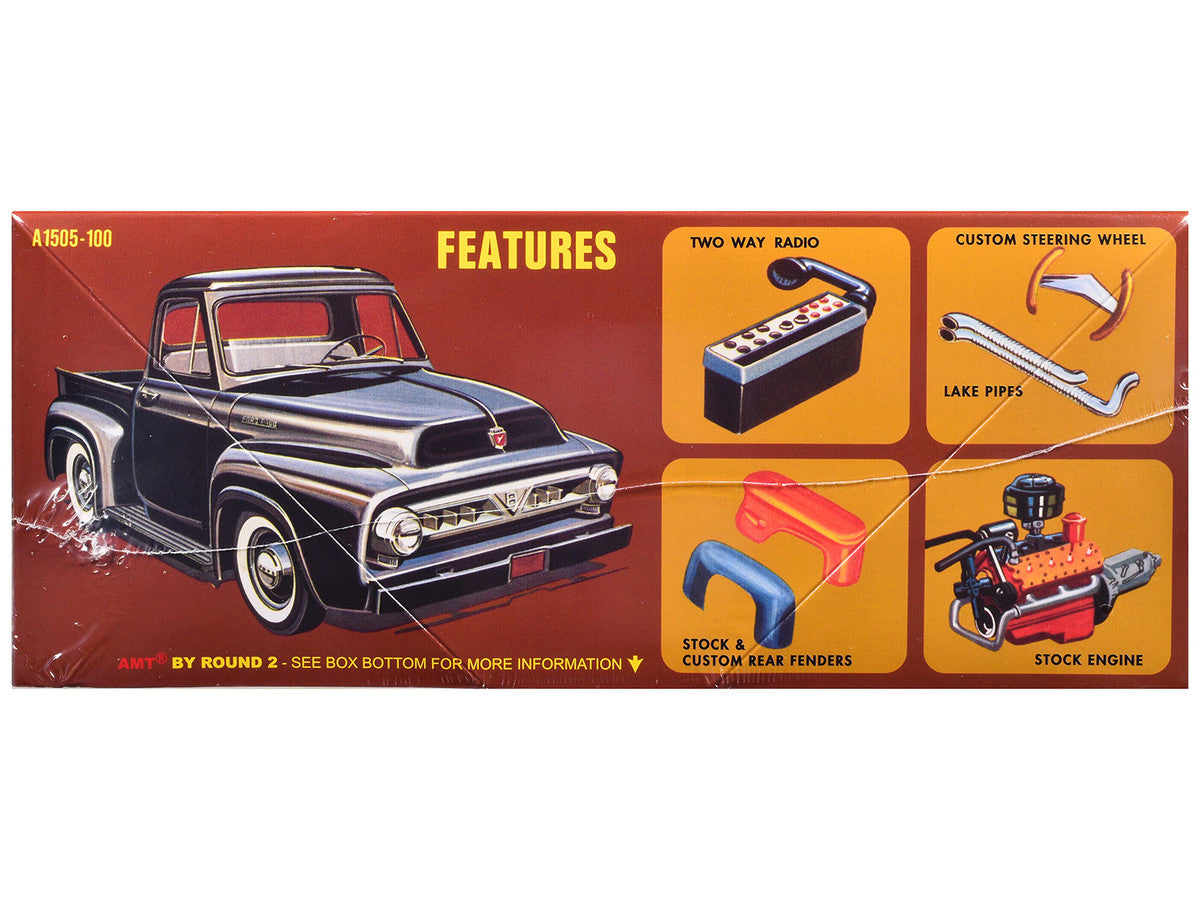 Skill 2 Model Kit 1953 Ford Pickup Truck "Baja Patrol" 1/25 Scale Model by AMT-0