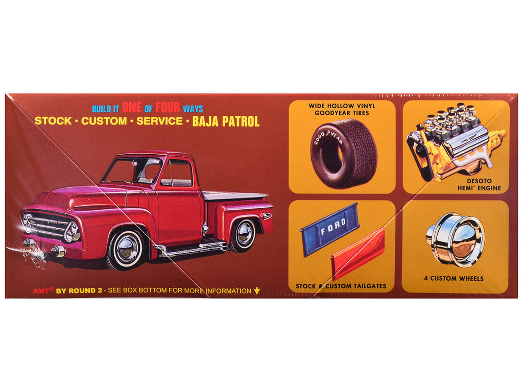 Skill 2 Model Kit 1953 Ford Pickup Truck "Baja Patrol" 1/25 Scale Model by AMT-1