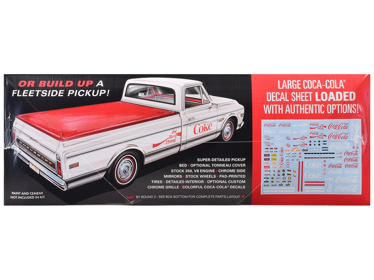 Skill 2 Model Kit 1972 Chevrolet Pickup Truck "Racer's Wedge" 2-in-1 Kit "Coca-Cola" 1/25 Scale Model by AMT-1