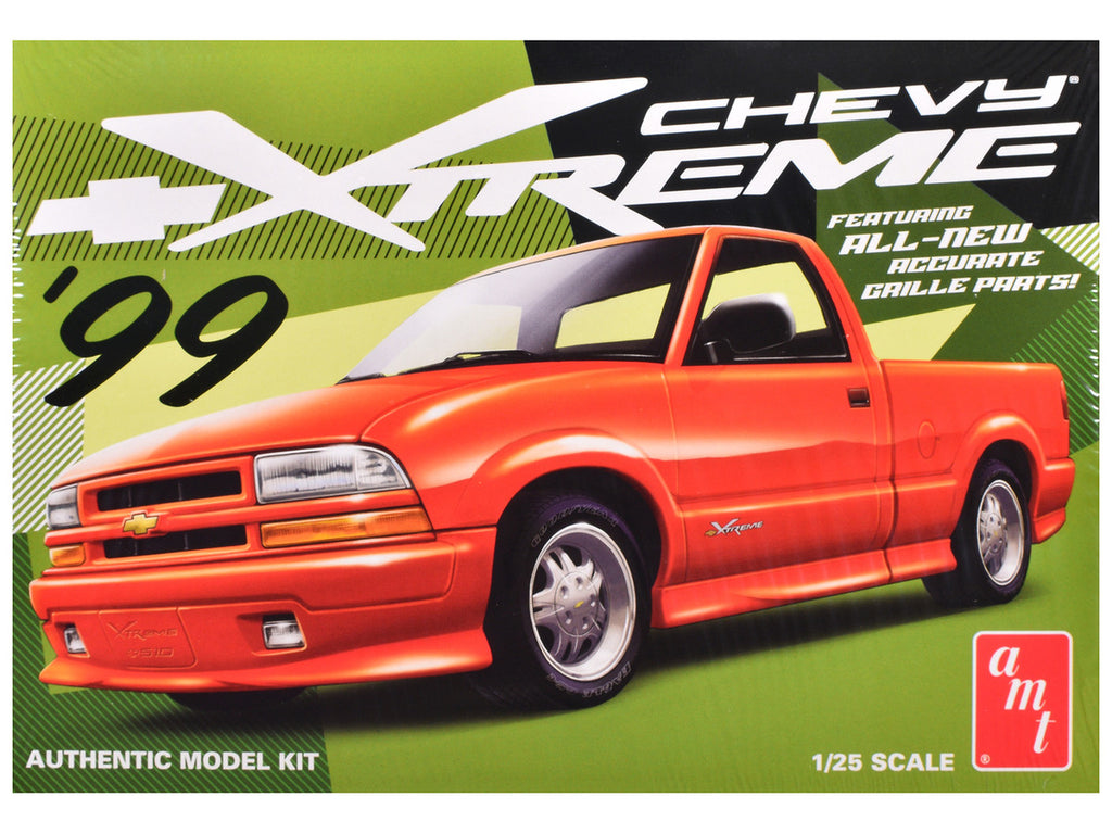 Skill 2 Model Kit 1999 Chevrolet S-10 Xtreme Pickup Truck 1/25 Scale Model by AMT-3