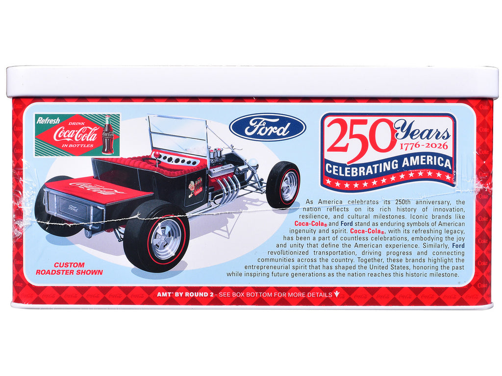 Skill 2 Model Kit Ford Model T Panel "Coca-Cola" with Collector Tin 1/25 Scale Model by AMT-2