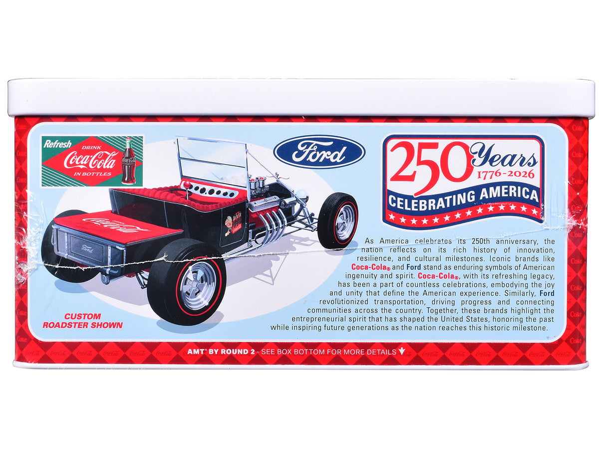 Skill 2 Model Kit Ford Model T Panel "Coca-Cola" with Collector Tin 1/25 Scale Model by AMT-2