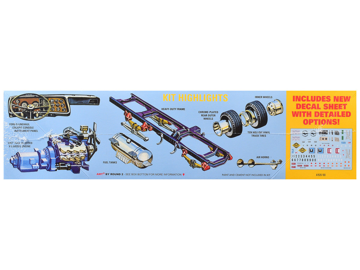 Skill 3 Model Kit Ford LNT-8000 Louisville Line Dump Truck 1/25 Scale Model by AMT-1