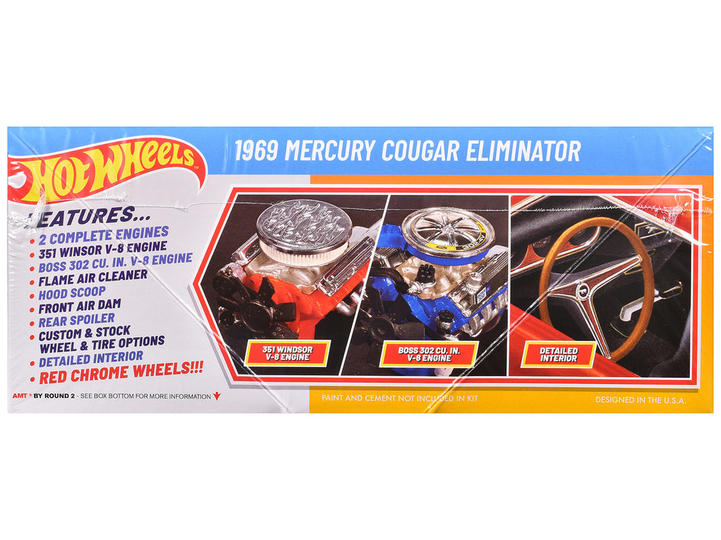 Skill 2 Model Kit 1969 Mercury Cougar Eliminator "Hot Wheels" 1/25 Scale Model by AMT-1
