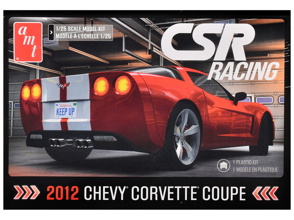 Skill 2 Model Kit of 2012 Chevrolet Corvette Coupe "CSR Racing" 1/25 Scale Model by AMT-0