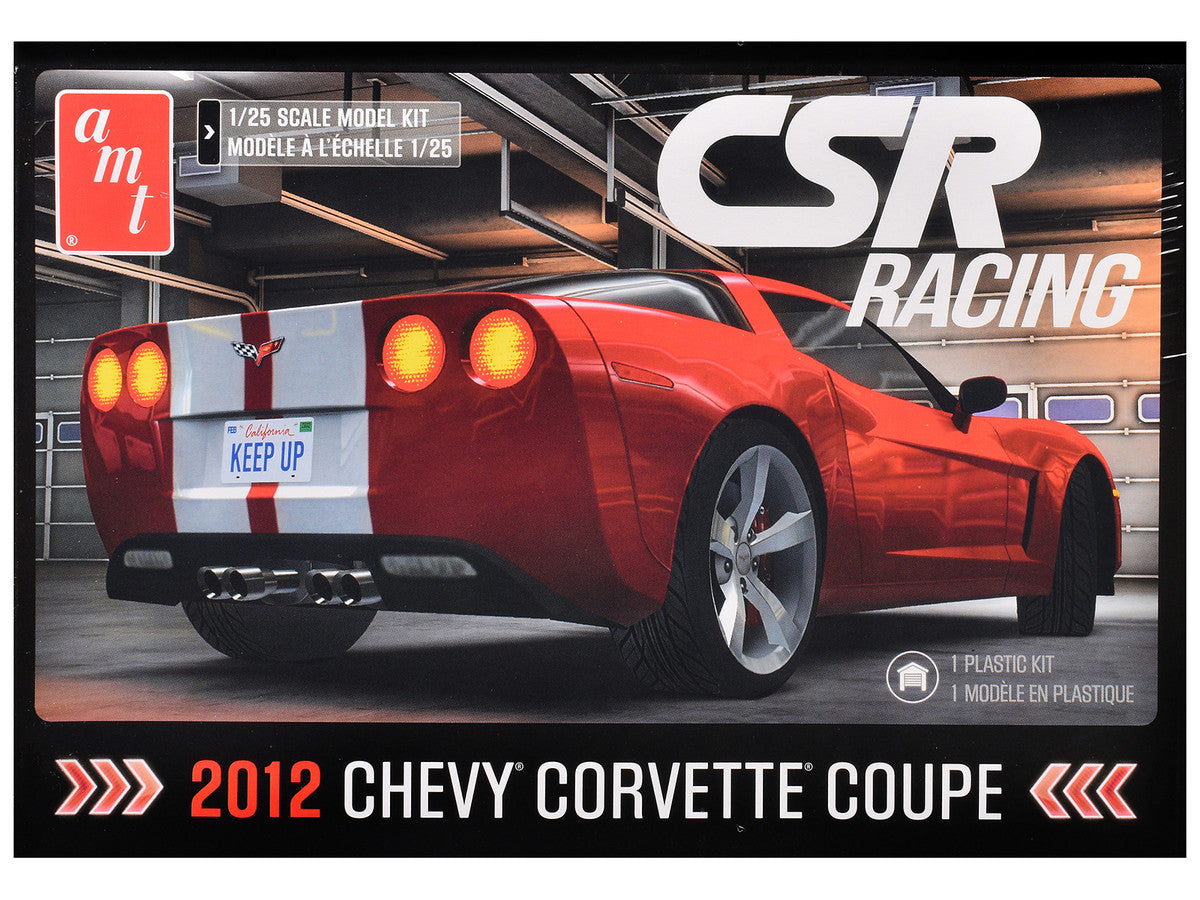 Skill 2 Model Kit of 2012 Chevrolet Corvette Coupe "CSR Racing" 1/25 Scale Model by AMT-0