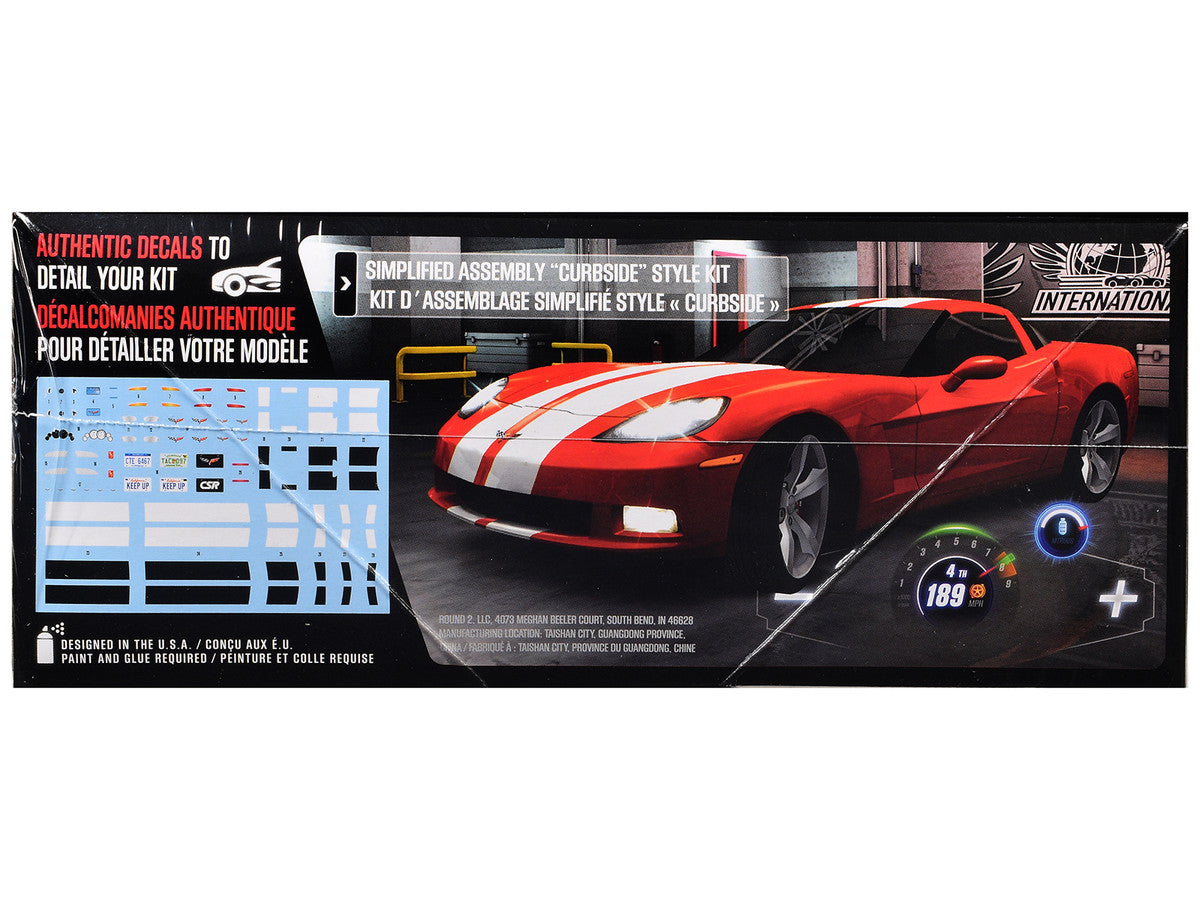Skill 2 Model Kit of 2012 Chevrolet Corvette Coupe "CSR Racing" 1/25 Scale Model by AMT-1