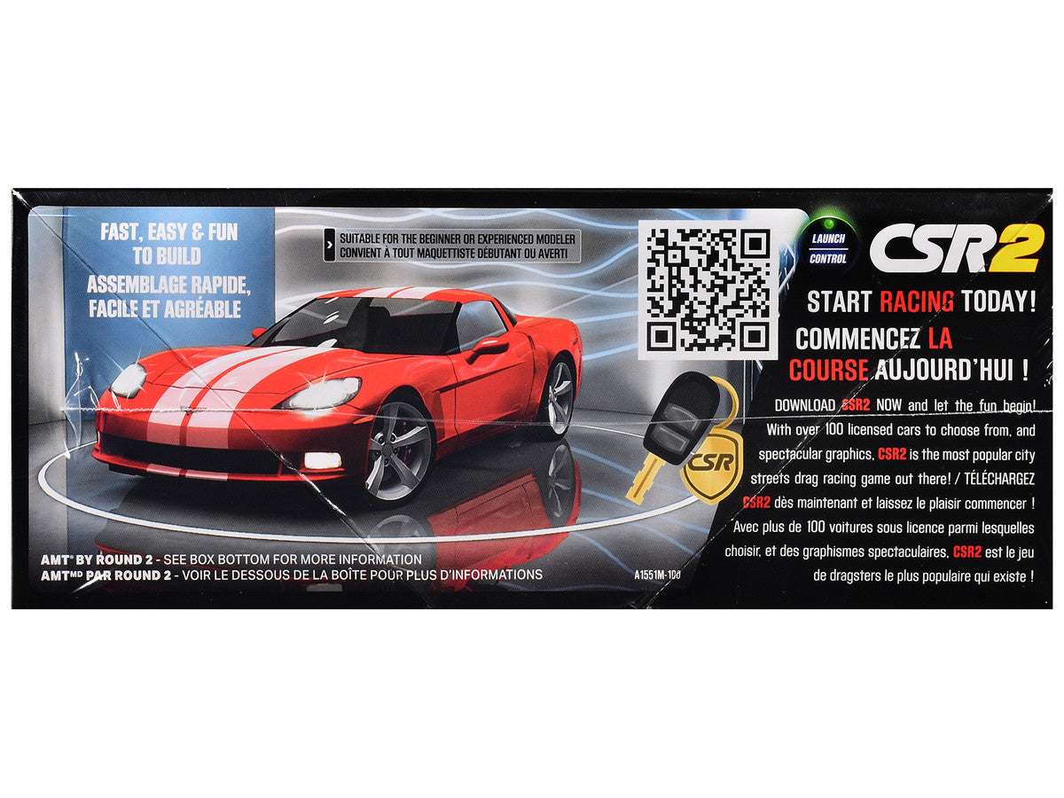 Skill 2 Model Kit of 2012 Chevrolet Corvette Coupe "CSR Racing" 1/25 Scale Model by AMT-2