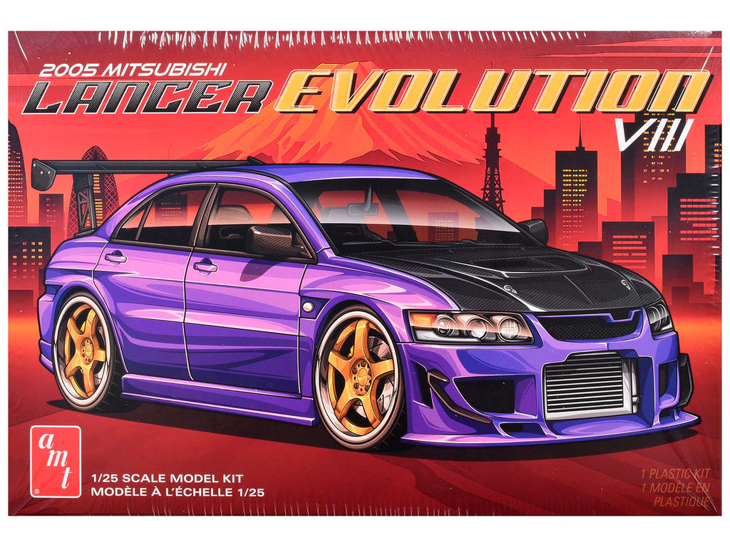 Skill 2 Model Kit 1995 Mitsubishi Lancer Evolution VIII 1/25 Scale Model by AMT-3