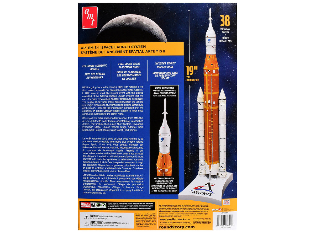 Skill 2 Model Kit NASA Artemis II Space Launch System and Orion Crew Spacecraft 1/200 Scale Model by AMT-3
