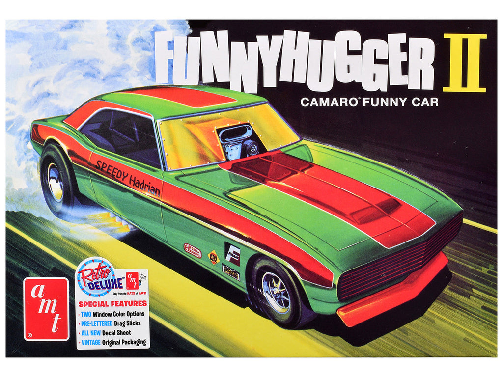 Skill 2 Model Kit of Chevrolet Camaro Funny Car "Funny Hugger II" 1/25 Scale Model by AMT-0