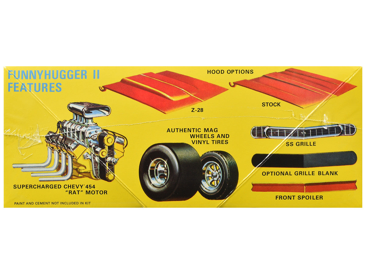 Skill 2 Model Kit of Chevrolet Camaro Funny Car "Funny Hugger II" 1/25 Scale Model by AMT-1