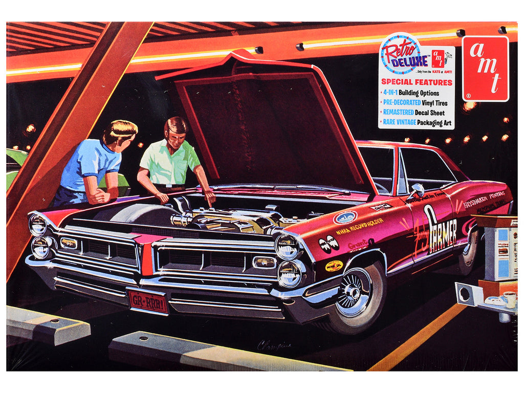 Skill 2 Model Kit of 1965 Pontiac Grand Prix Show 'N' Go 1/25 Scale Model by AMT-0
