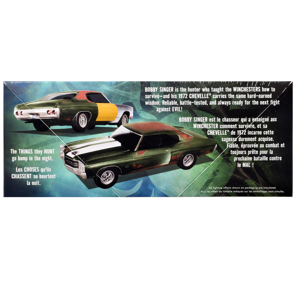 Skill 2 Model Kit 1972 Chevrolet Chevelle SS "Supernatural" (2005-2020) TV Series 1/25 Scale Model by AMT-0