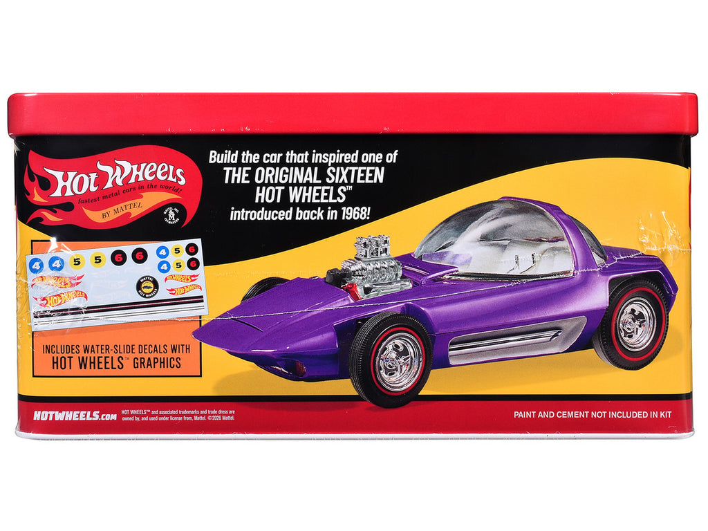Skill 2 Model Kit Hot Wheels Silhouette with Collector Tin 1/25 Scale Model by AMT-1