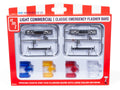 Skill 2 Model Kit Light Commercial Classic Emergency Flasher Bars Set of 10 pieces for 1/25 Scale Model by AMT-0