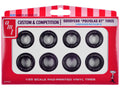Model Kit "Goodyear Polyglas GT" Tires Set of 8 Pieces for 1/25 Scale Models by AMT-0