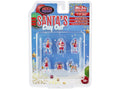 "Santa's Day Out" 6 piece Diecast Set (1 Male 2 Female 1 Reindeer 1 Present Figures and Accessories) Limited Edition to 4800 pieces Worldwide 1/64 Scale Models by American Diorama-0