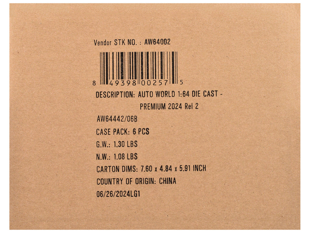 Auto World Premium 2024 Set B of 6 pieces Release 2 1/64 Diecast Model Cars by Auto World-2
