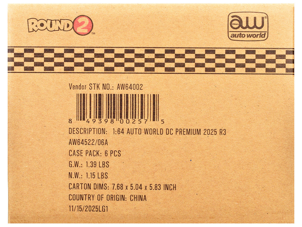 Auto World Premium 2025 Release 3 Set A of 6 pieces 1/64 Diecast Model Cars by Auto World-2