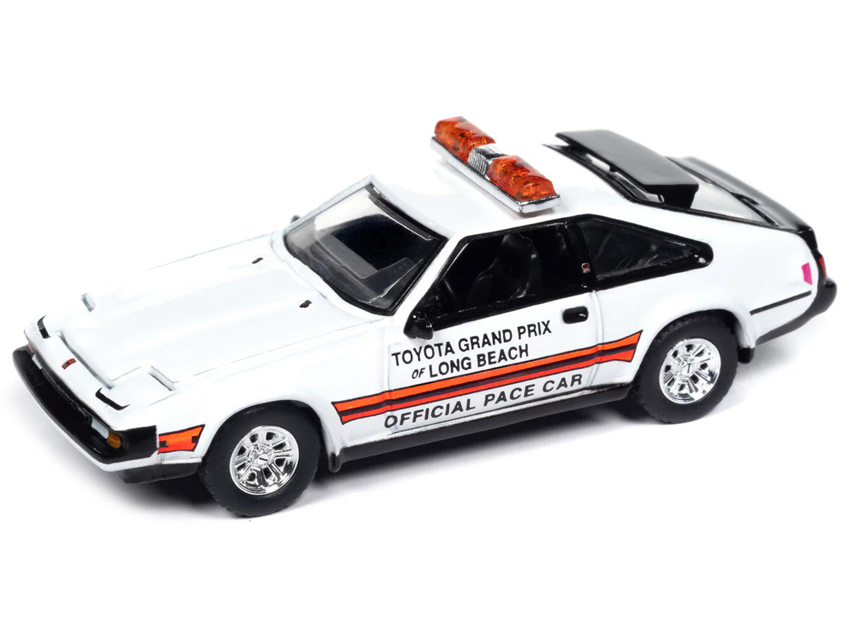 1983 Toyota Celica Supra "Toyota Grand Prix of Long Beach Official Pace Car" White "Import Legends" Series 1/64 Diecast Model Car by Auto World-1