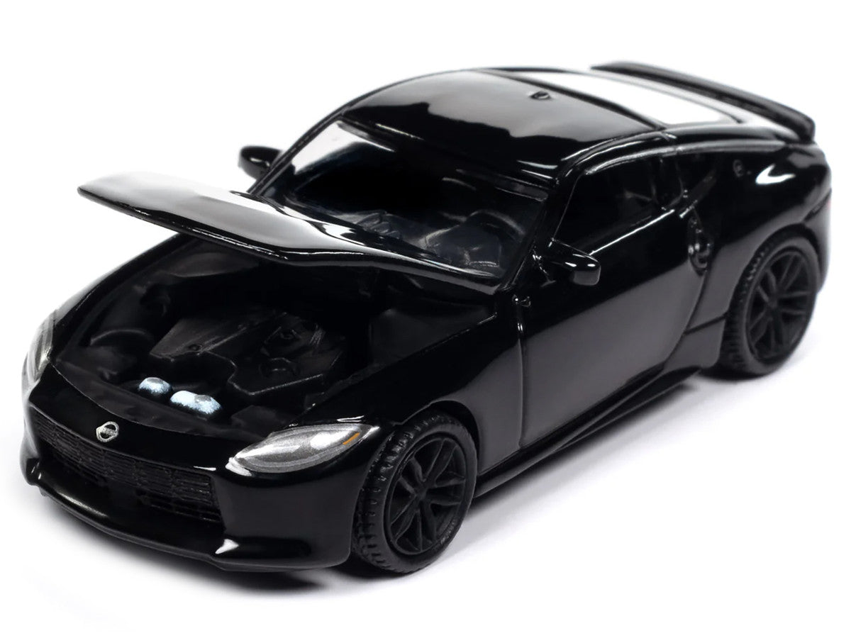 2023 Nissan Z Black Diamond "Import Legends" Series 1/64 Diecast Model Car by Auto World-1