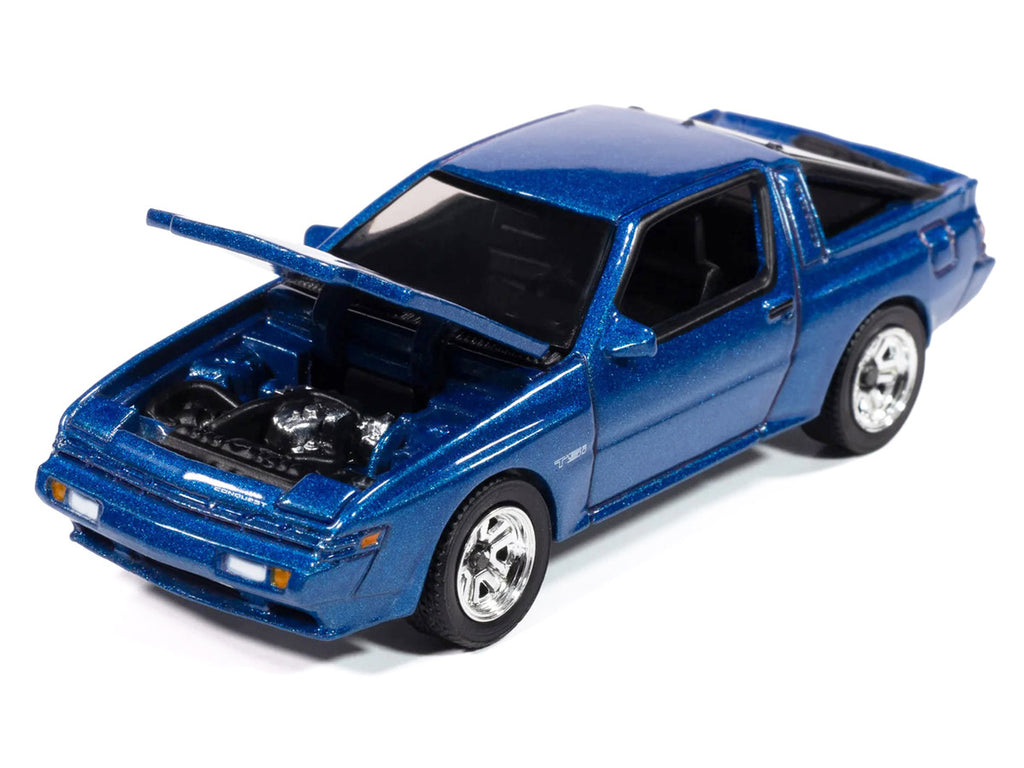 1988 Chrysler Conquest TSi Bright Blue Metallic "Modern Muscle" Series 1/64 Diecast Model Car by Auto World-1