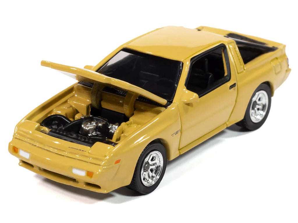 1988 Chrysler Conquest TSi San Marino Yellow "Modern Muscle" Series 1/64 Diecast Model Car by Auto World-1