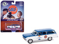 1963 Chevrolet II Nova 400 Wagon "Gulf" Blue and White with Blue Interior "Big Country Collectibles" 2025 Series 1/64 Diecast Model Car by Auto World-0