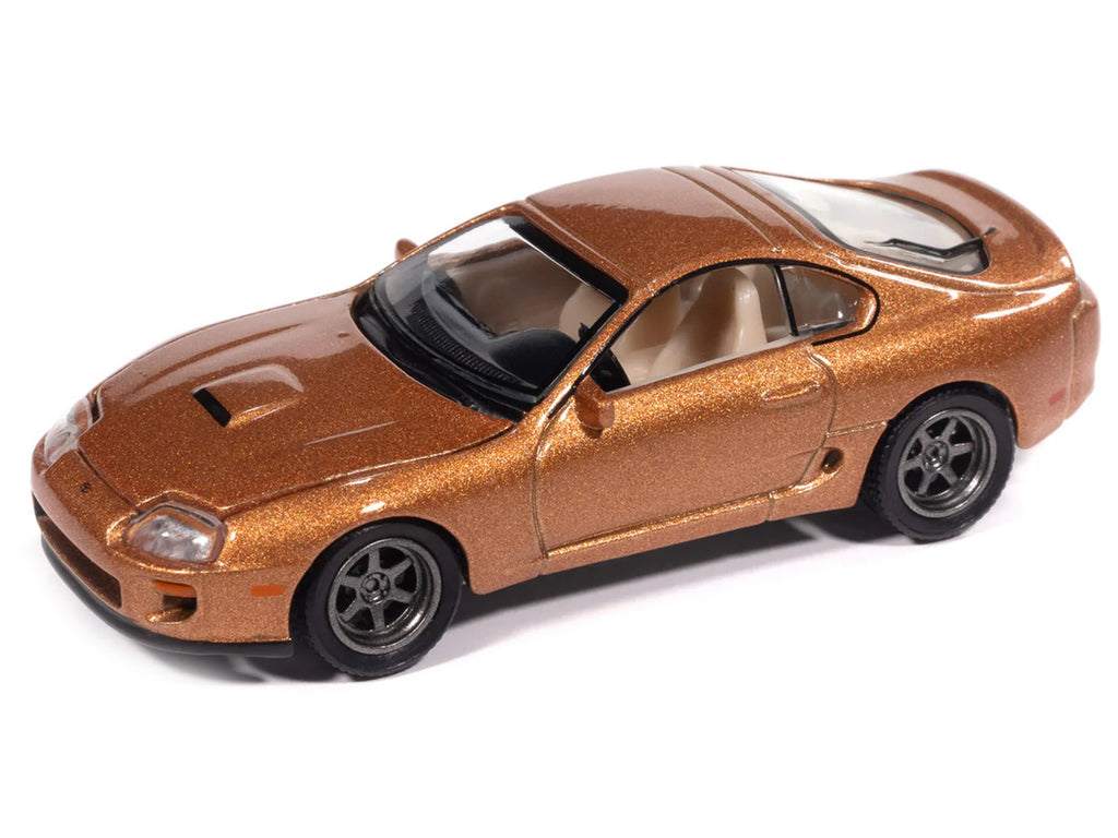 1998 Toyota Supra Sedona Sunset Bronze Metallic "Modern Muscle" Series 1/64 Diecast Model Car by Auto World-1
