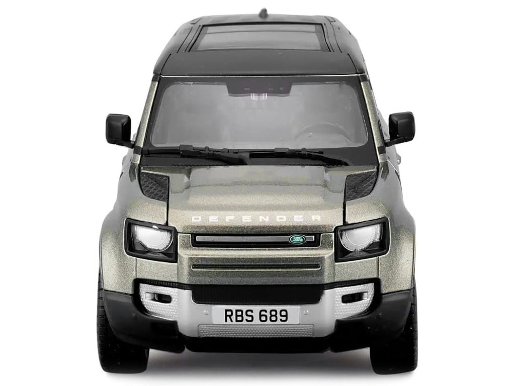 2022 Land Rover Defender 110 Green Metallic Diecast Model Car 1/24-2