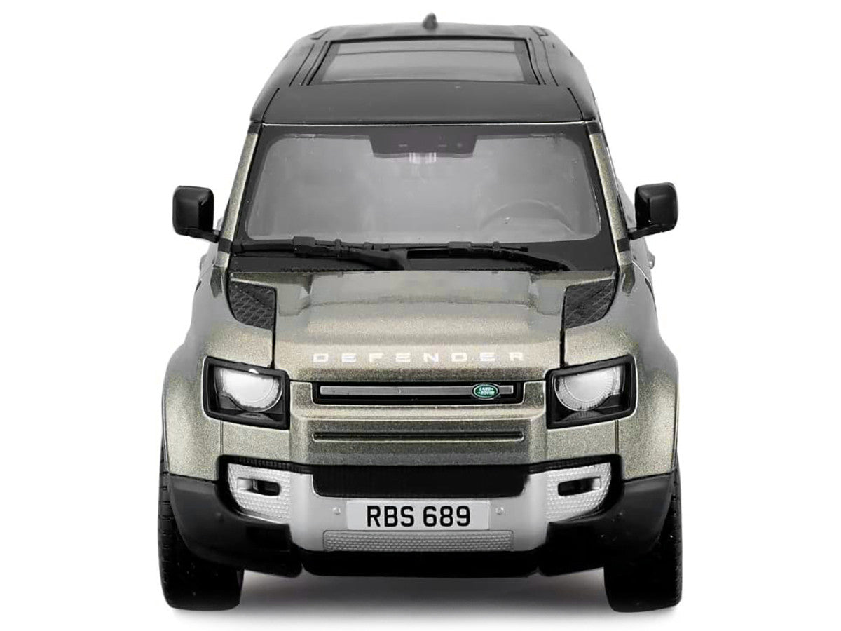 2022 Land Rover Defender 110 Green Metallic Diecast Model Car 1/24-2