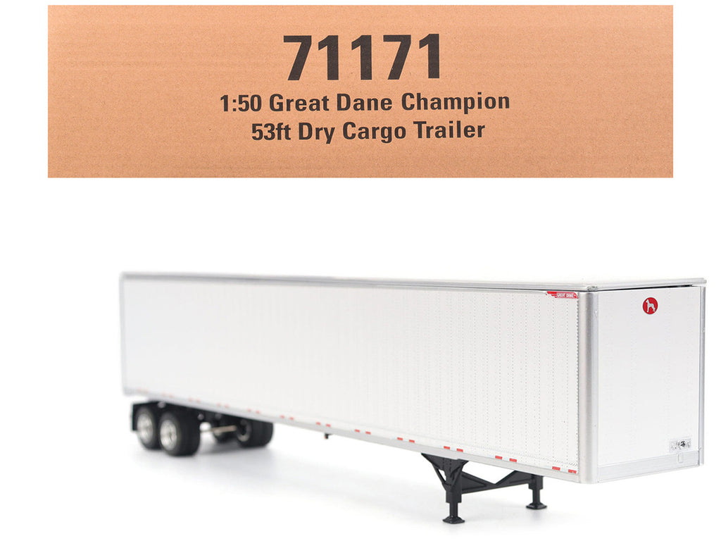 Great Dane Champion 53ft Dry Cargo Trailer White "Transport Series" 1/50 Diecast Model by Diecast Masters-4