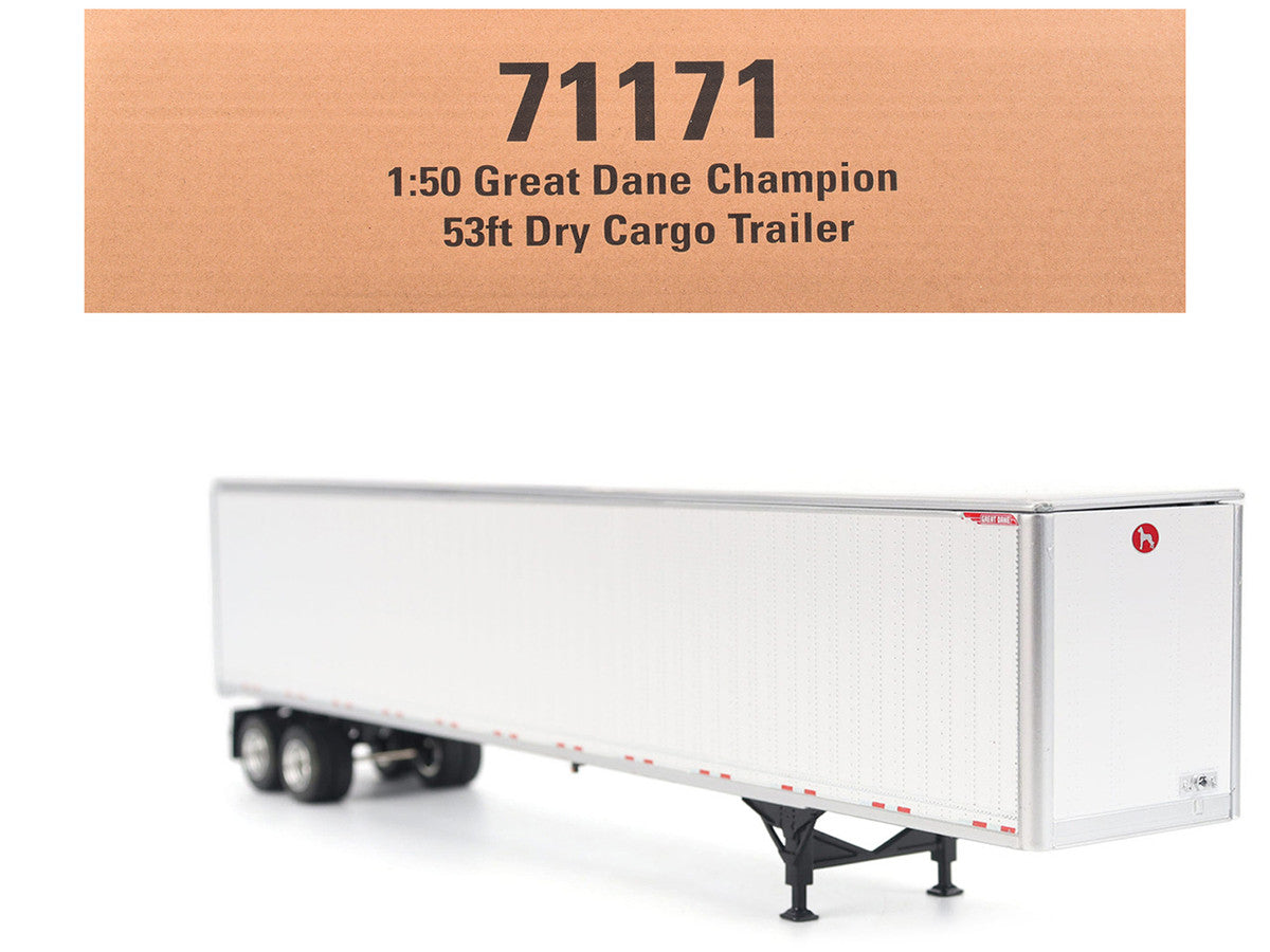Great Dane Champion 53ft Dry Cargo Trailer White "Transport Series" 1/50 Diecast Model by Diecast Masters-4