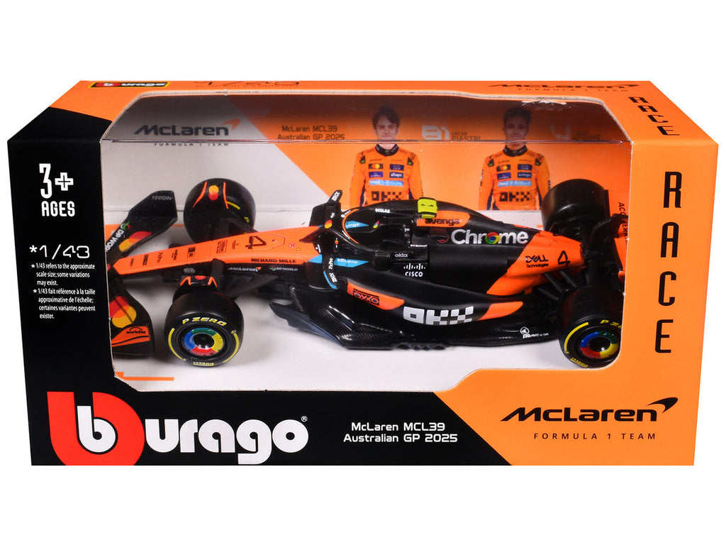 McLaren MCL39 Lando Norris 1/43 Diecast F1 Australian GP Winner Model-1
