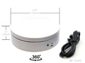 Mini Turntable Rotating Display Stand 4.75" with White Base for 1/64 Scale Model Cars-0