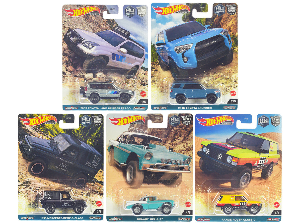 "HW Off Road" 5 piece Set "Car Culture" Series Diecast Model Cars by Hot Wheels-0