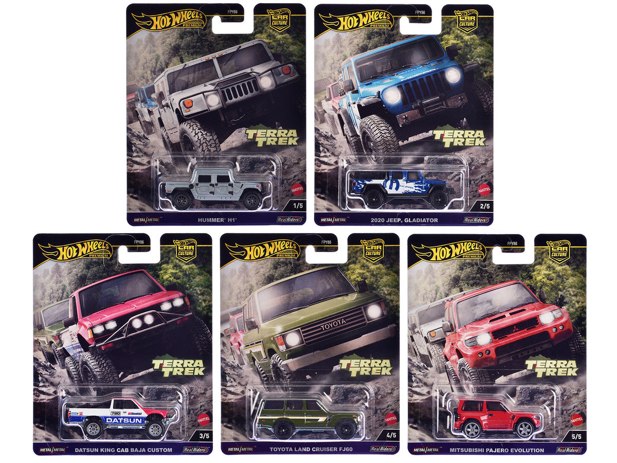 "Terra Trek" 5 piece Set "Car Culture" 2024 Series C Diecast Model Cars by Hot Wheels-0