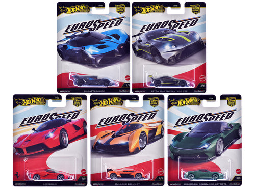 "Euro Speed" 5 piece Set "Car Culture" 2025 Series L Diecast Model Cars by Hot Wheels-0