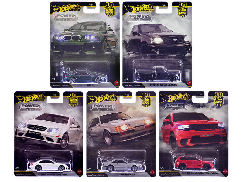 "Power Trip" 5 piece Set "Car Culture" 2026 Series R Diecast Model Cars by Hot Wheels-1
