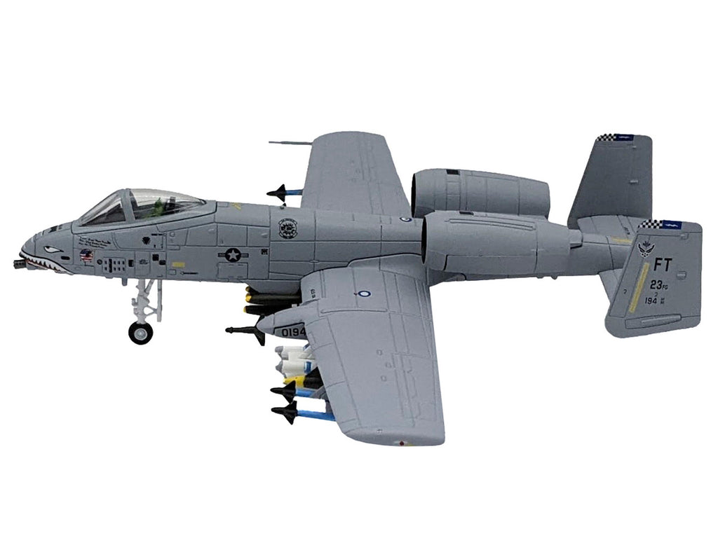Republic A-10C Thunderbolt II Attack Aircraft "Flying Tigers 23rd Fighter Group 23rd Wing" (2003) United States Air Force 1/100 Diecast Model Airplane-2